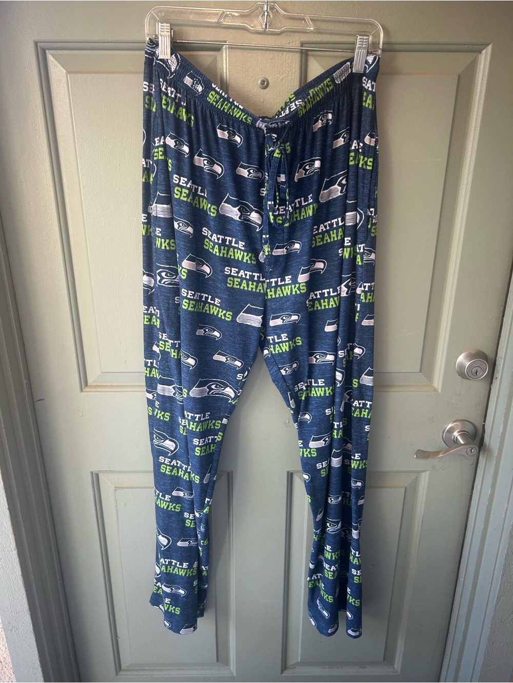 Seattle Seahawks Kids Navy Blue Logo Lounge Pants